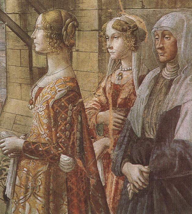Sandro Botticelli Domenico Ghirlandaio,Stories of St John the Baptist,The Visitation (mk36) Germany oil painting art